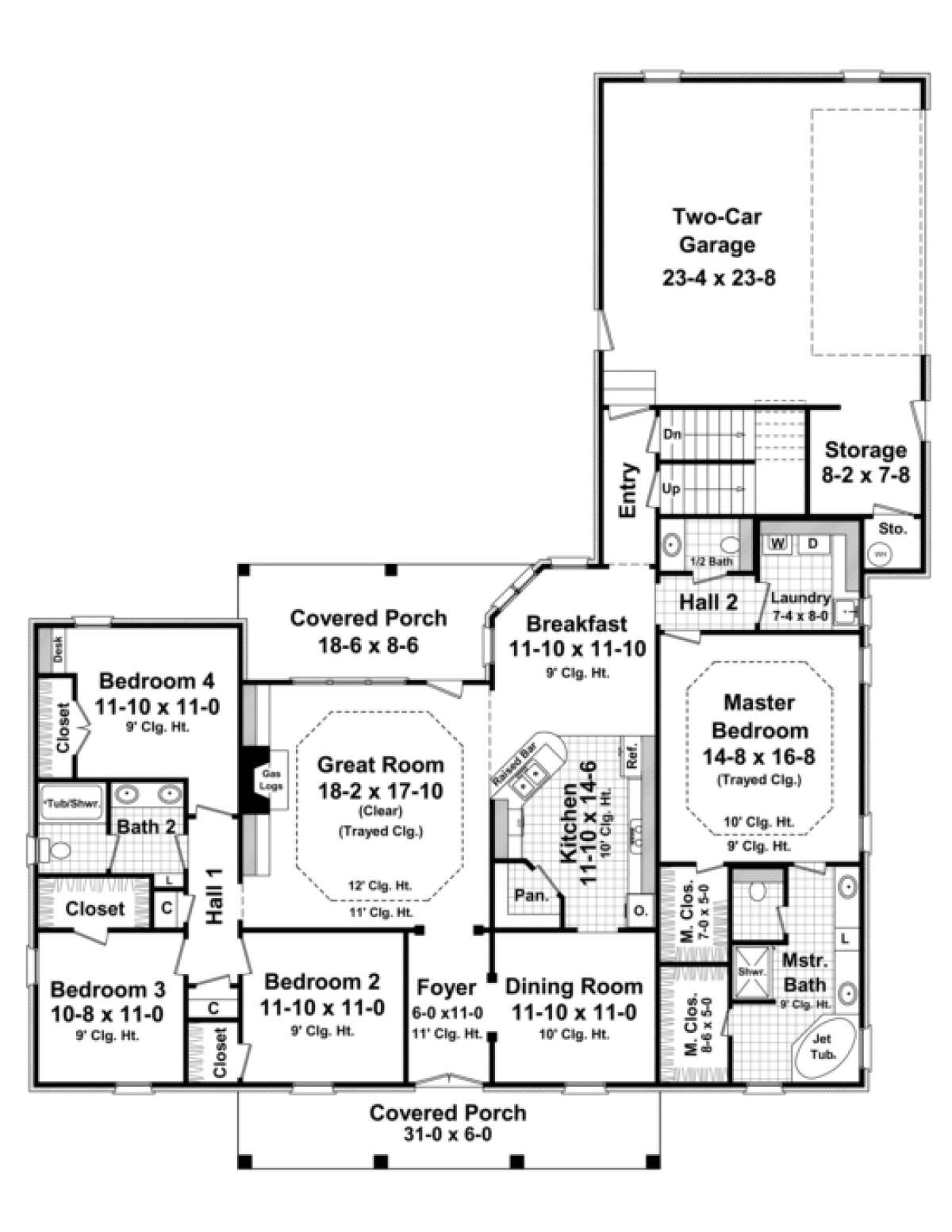 Main Floor for House Plan #348-00188