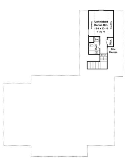 Bonus Room for House Plan #348-00188