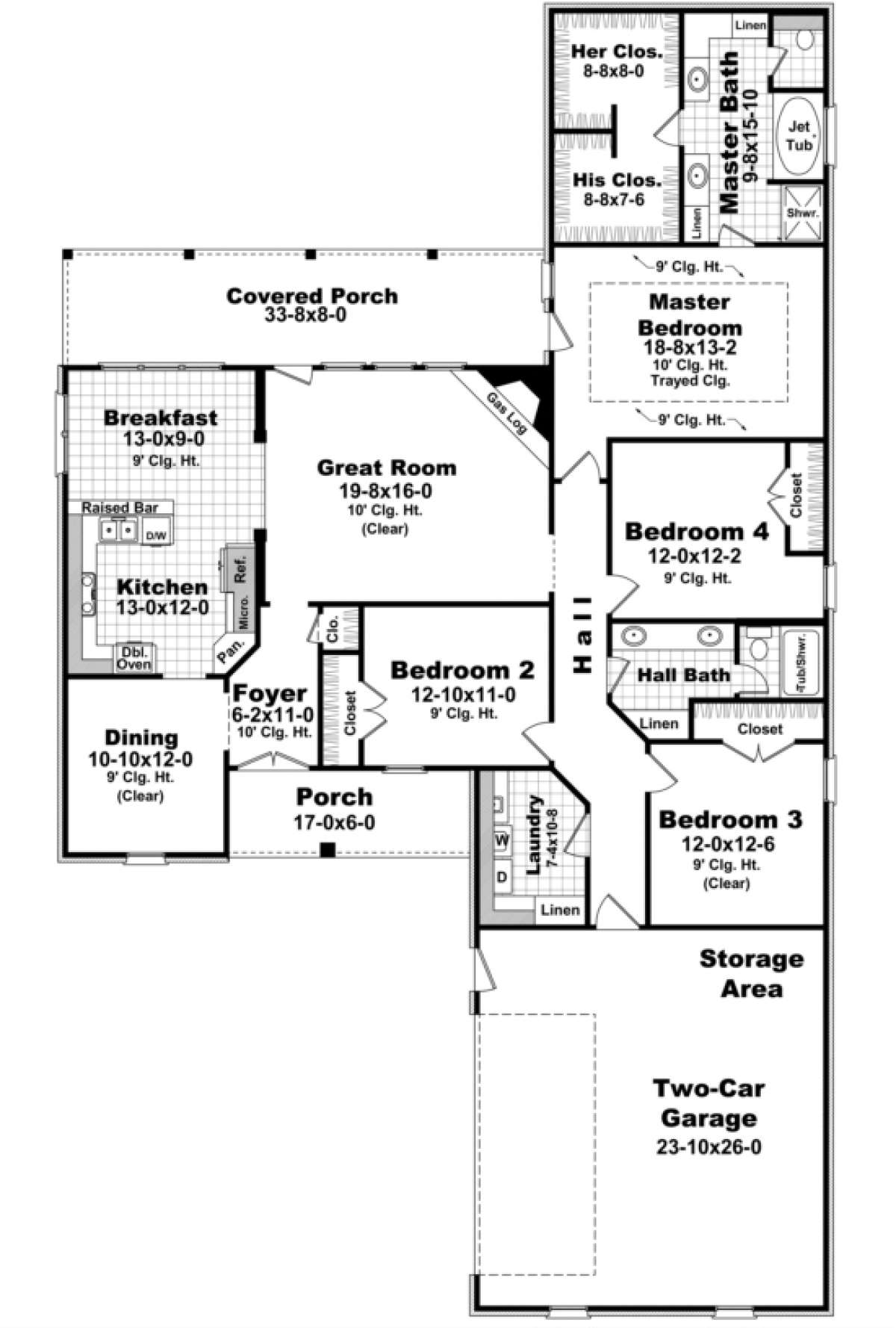 Main Floor for House Plan #348-00189
