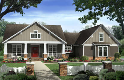 Craftsman House Plan #348-00190 Elevation Photo