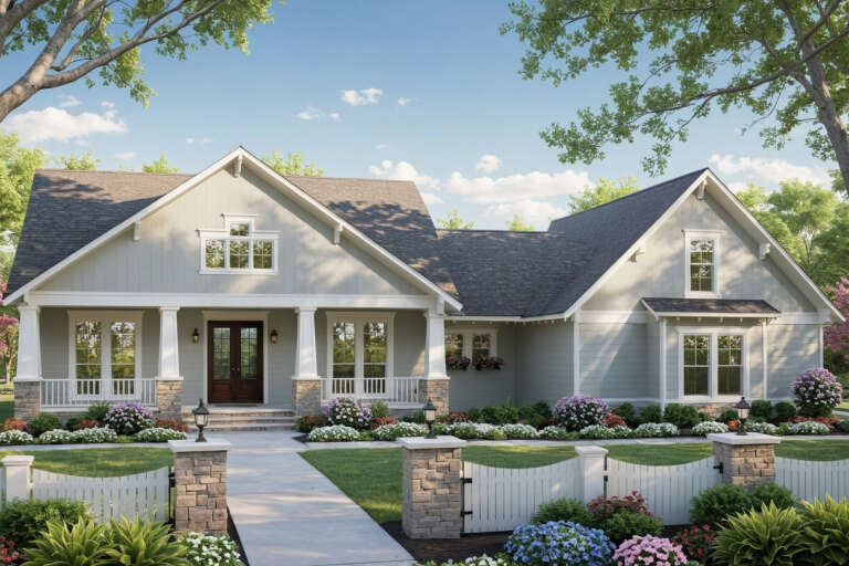 House Plan House Plan #3795 Angled Front Elevation