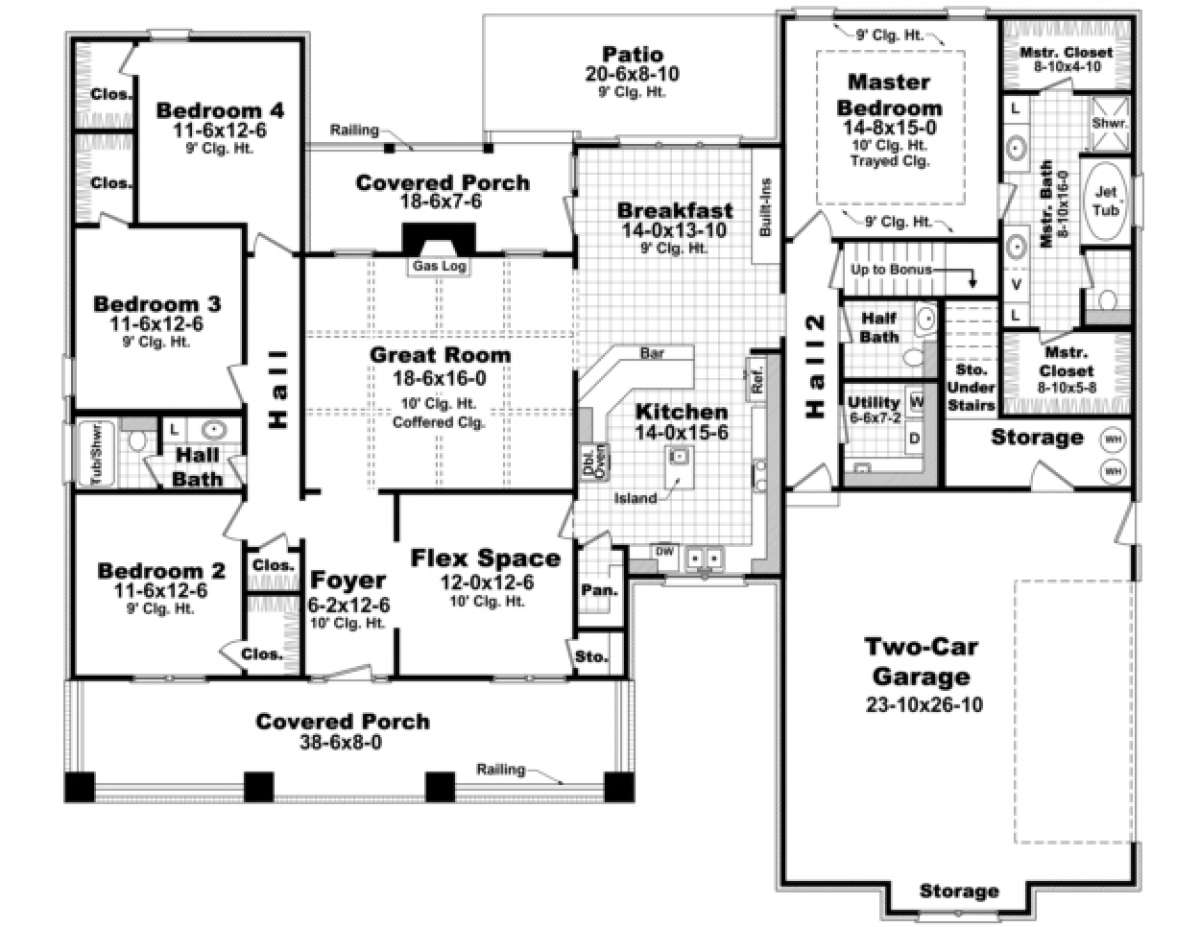 Main Floor for House Plan #348-00190