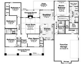 Main Floor for House Plan #348-00190