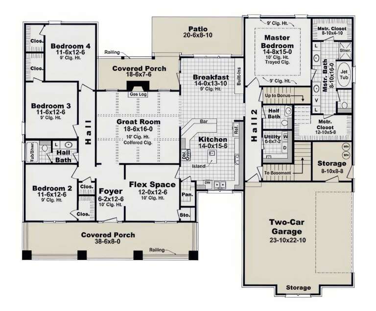 House Plan House Plan #3796 Drawing 1