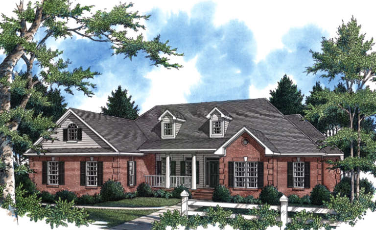 Traditional House Plan #348-00192 Elevation Photo