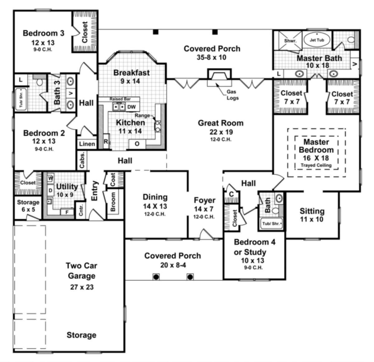Main Floor for House Plan #348-00192