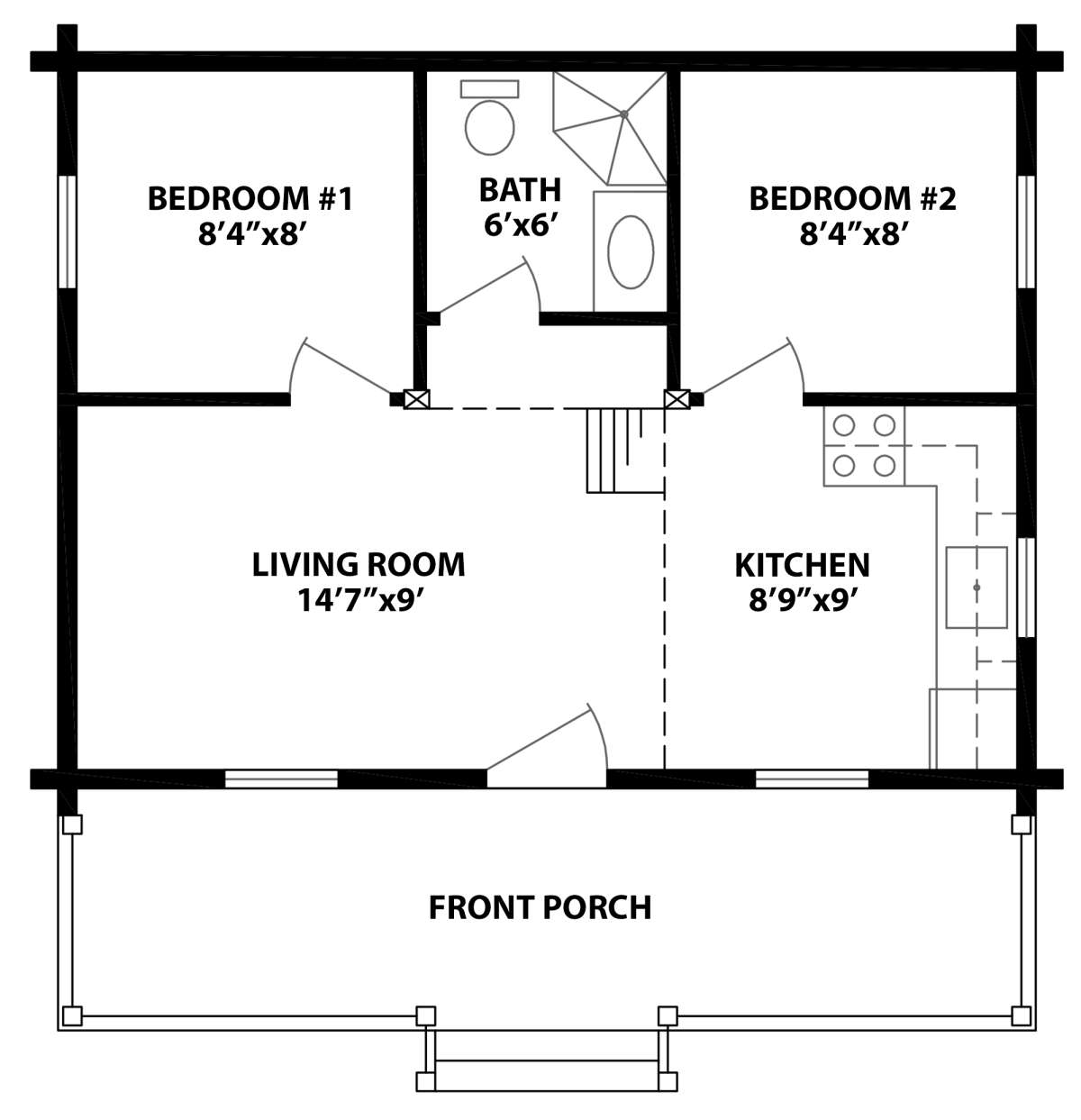 Main Floor for House Plan #154-00001