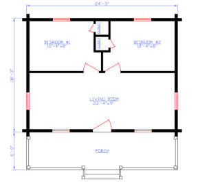 Floorplan 1 for House Plan #154-00002
