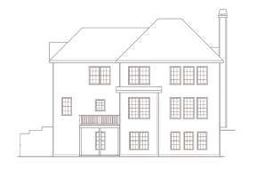 Traditional House Plan #009-00021 Elevation Photo