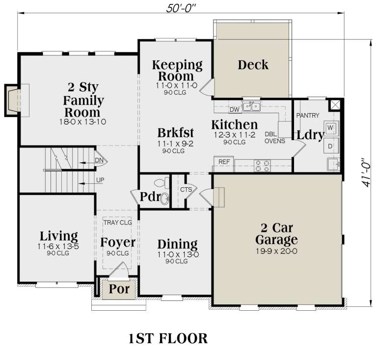 House Plan House Plan #38 Drawing 1