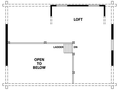 Second Floor for House Plan #154-00003