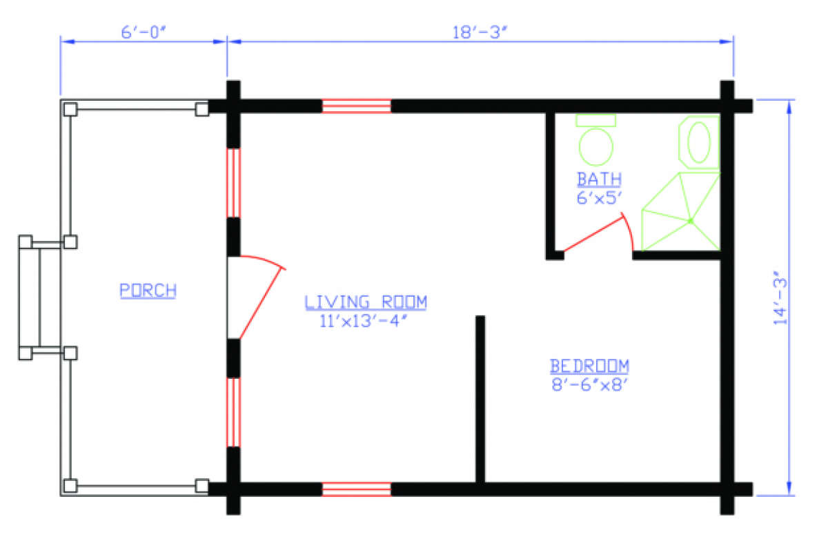 Floorplan 1 for House Plan #154-00004