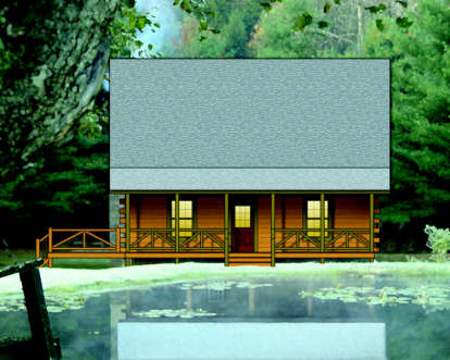 Cabin House Plan #154-00006 Elevation Photo