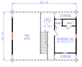 Floorplan 2 for House Plan #154-00006