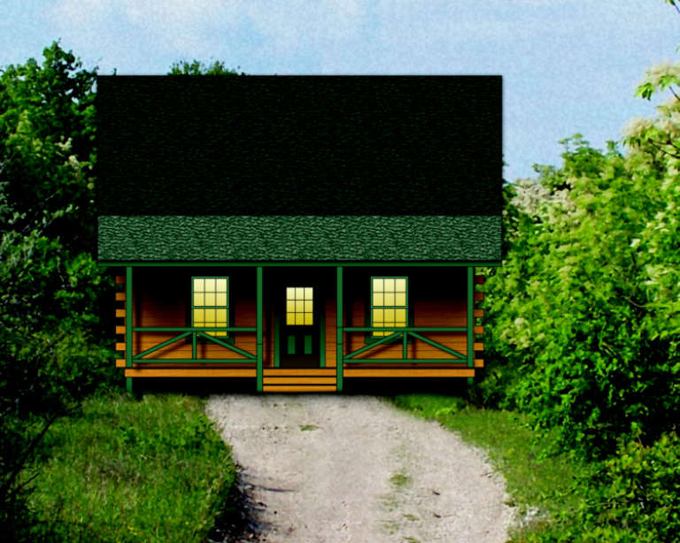Cottage House Plan #154-00007 Elevation Photo