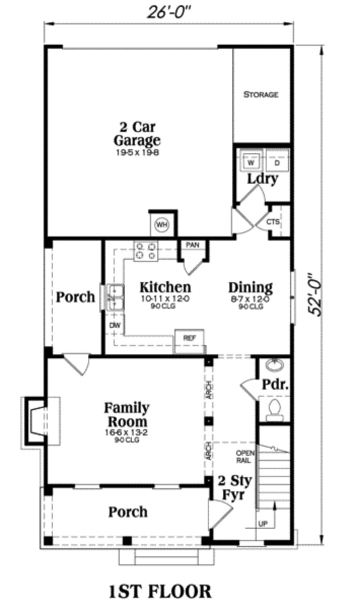 Main Floor for House Plan #009-00022