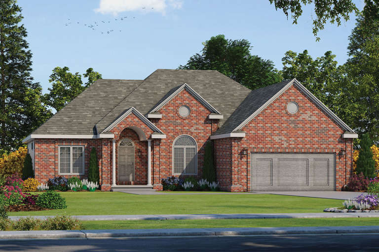 Traditional House Plan #402-00100 Elevation Photo