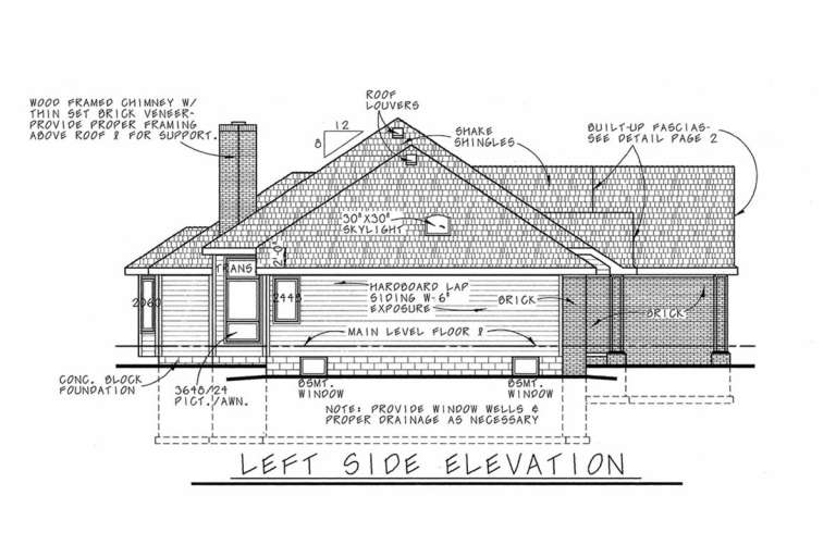 Traditional House Plan #402-00100 Elevation Photo
