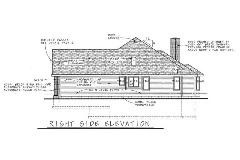 Traditional House Plan #402-00100 Elevation Photo