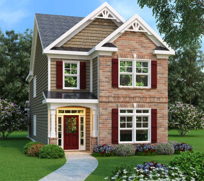 3 Bed, 2 Bath, 1853 Square Foot House Plan - #009-00023