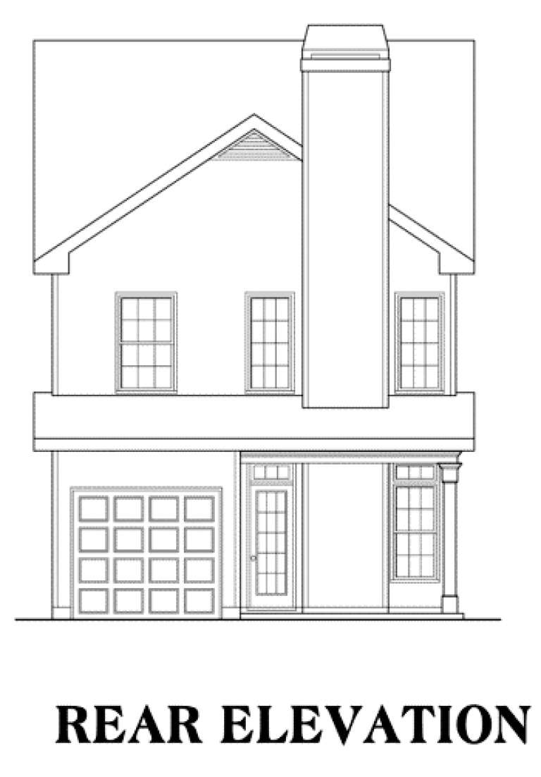 Traditional House Plan #009-00023 Elevation Photo