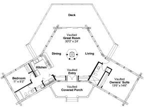 Floorplan 1 for House Plan #035-00410