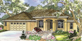 Florida House Plan #035-00418 Elevation Photo