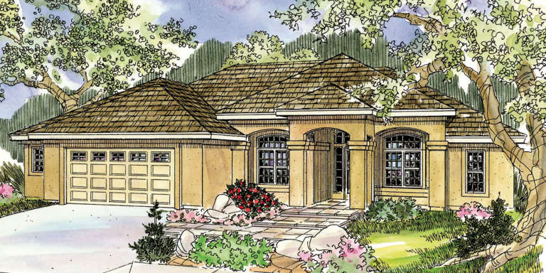 Florida House Plan #035-00418 Elevation Photo