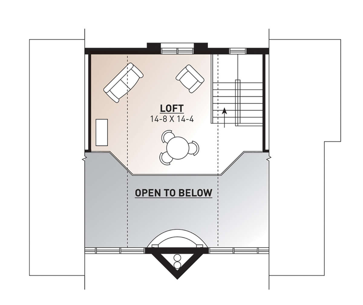 Loft for House Plan #034-00058