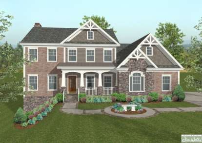 4 Bed, 3 Bath, 2499 Square Foot House Plan - #036-00170