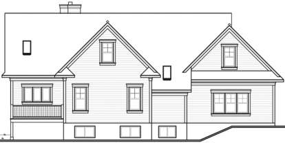 Lake Front House Plan #034-00059 Elevation Photo