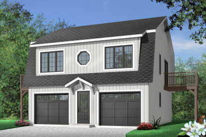 2 Bed, 1 Bath, 992 Square Foot House Plan - #034-00062
