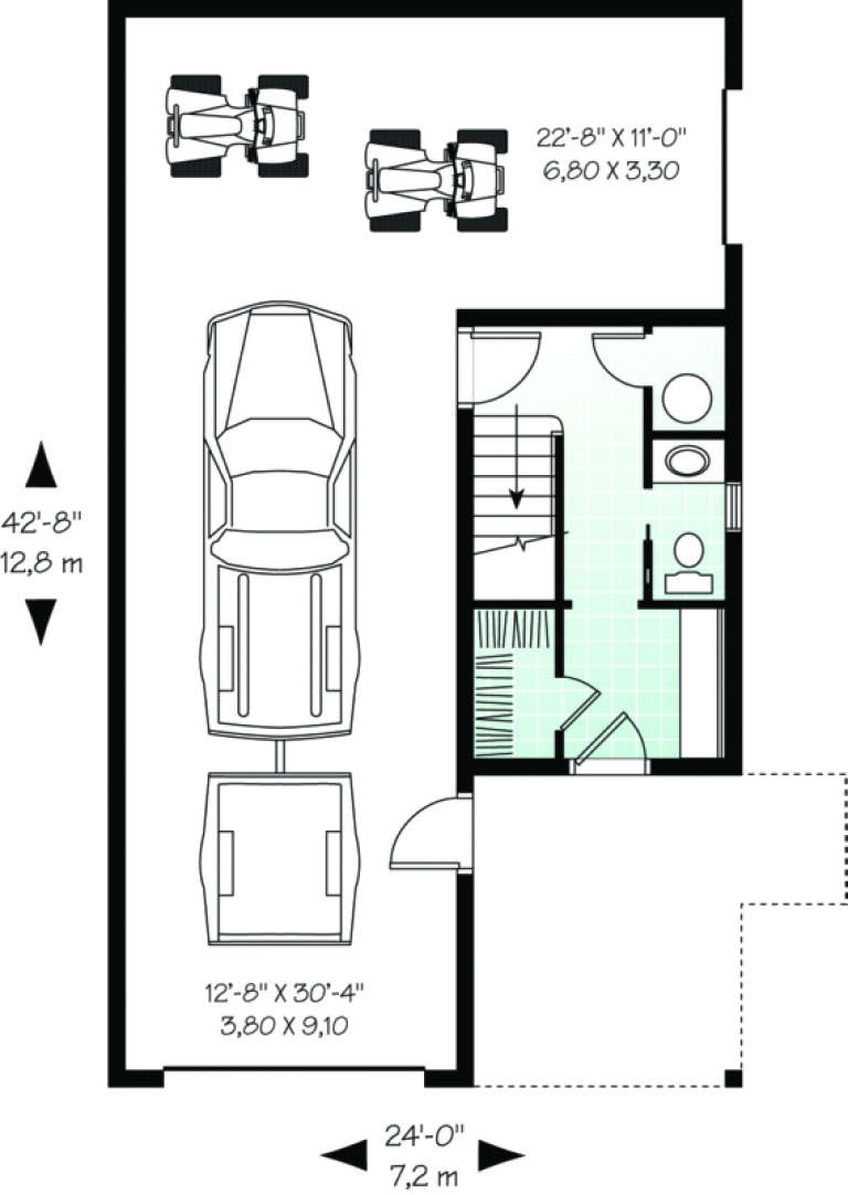 House Plan House Plan #412 Drawing 1