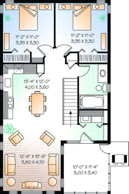 Main Floor for House Plan #034-00063