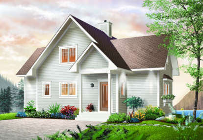 Country House Plan #034-00065 Elevation Photo