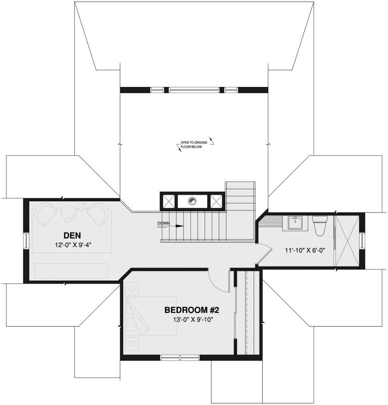 House Plan House Plan #414 Drawing 2