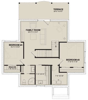 Basement for House Plan #034-00065
