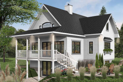 Country House Plan #034-00066 Elevation Photo