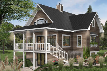Country House Plan #034-00066 Elevation Photo