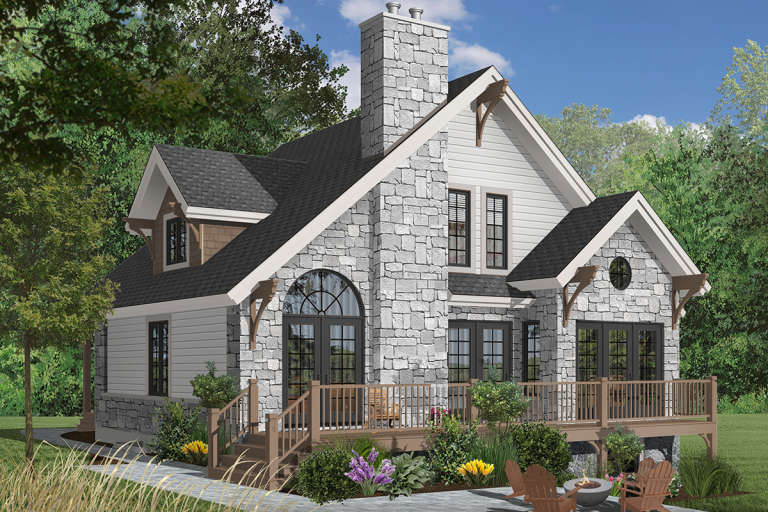 House Plan House Plan #419 Rear Elevation 