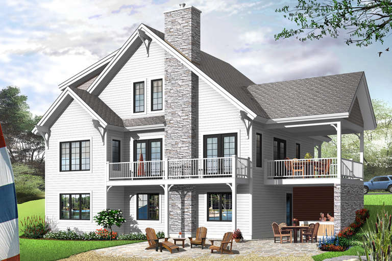 Craftsman House Plan #034-00071 Elevation Photo