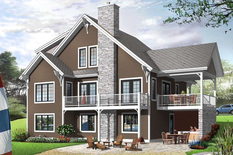 Craftsman House Plan #034-00071 Elevation Photo