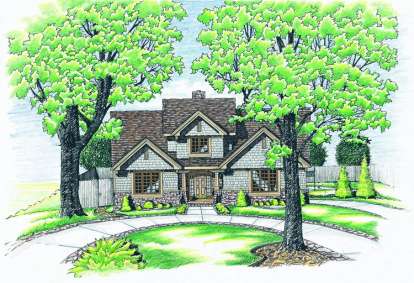 4 Bed, 2 Bath, 2351 Square Foot House Plan - #402-00473