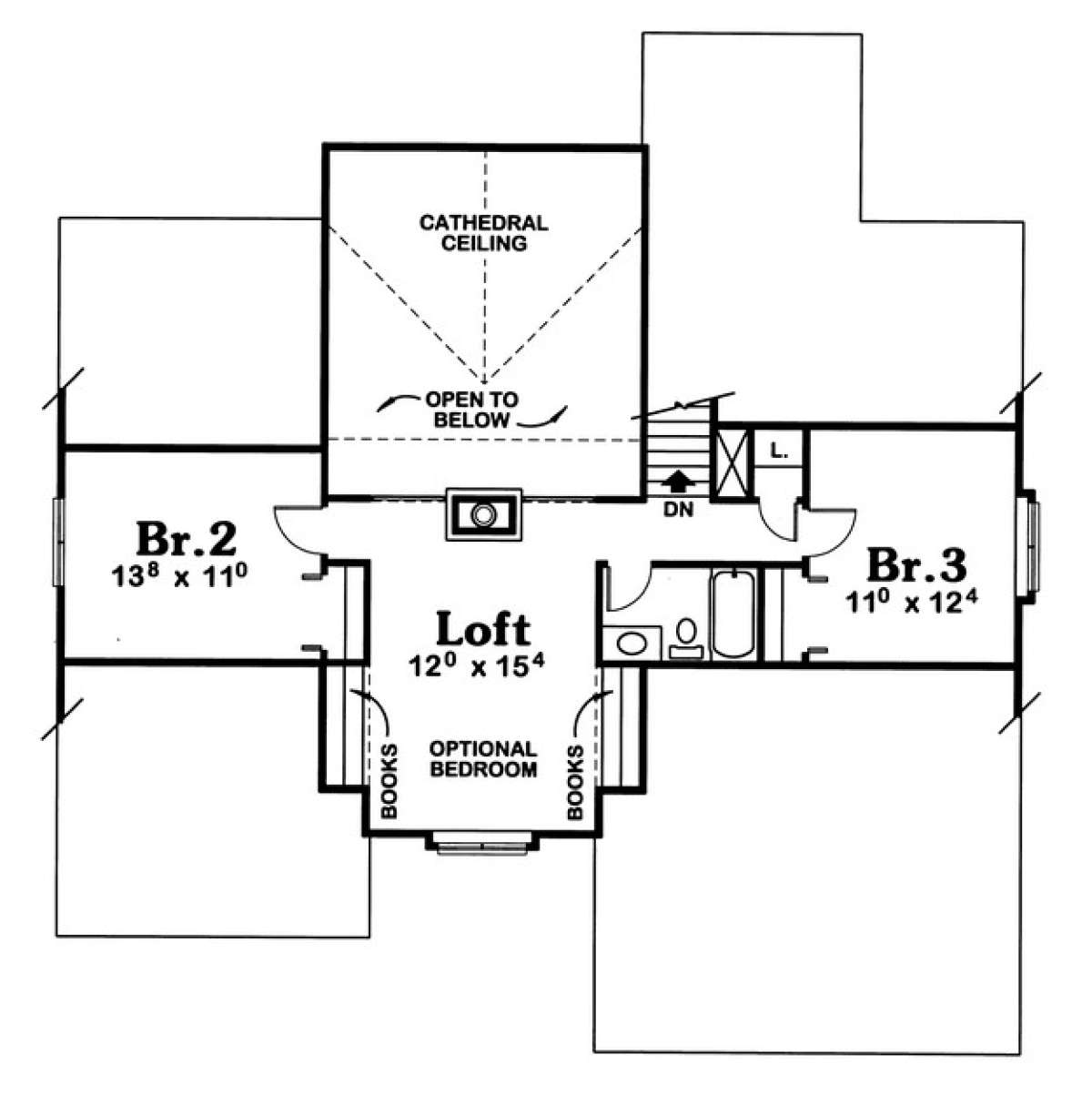 Floorplan 2 for House Plan #402-00473