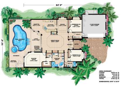 Floorplan1 for House Plan #575-00001
