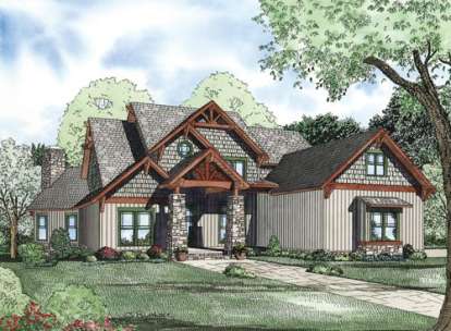 Luxury House Plan #110-00188 Elevation Photo