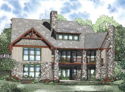 Luxury House Plan #110-00188 Elevation Photo