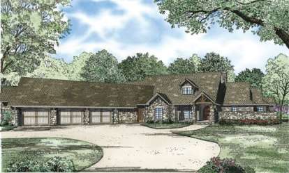 Craftsman House Plan #110-00192 Elevation Photo