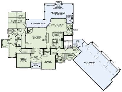 Main Floor for House Plan #110-00193