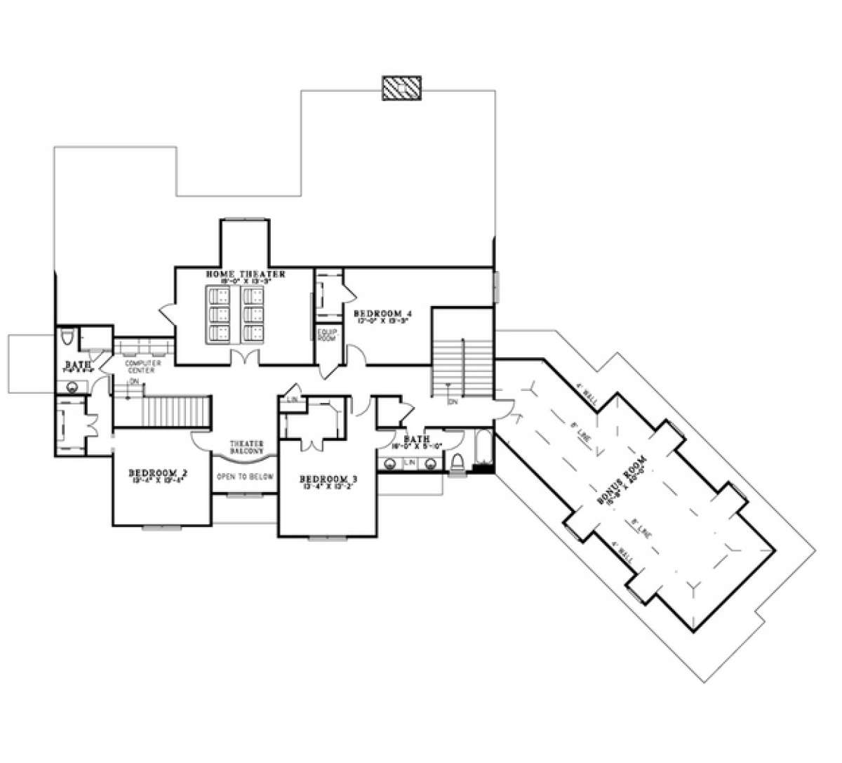 Floorplan 2 for House Plan #110-00193